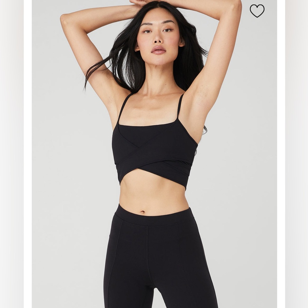 NWT ALO Yoga AIRBRUSH ENSO SPORTS BRA M